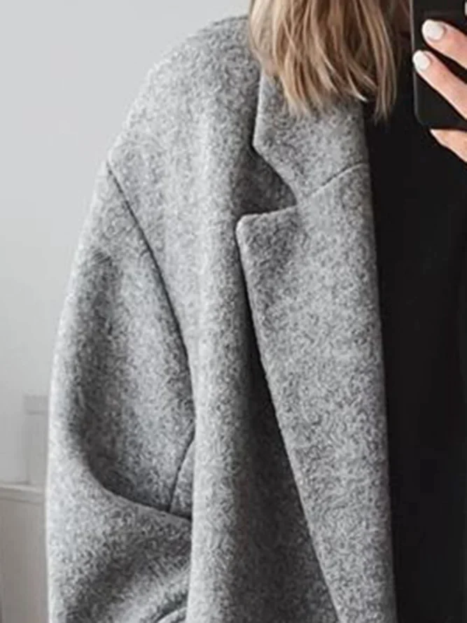 Silvana | Modern and Trendy Long Coat in Vegan Wool