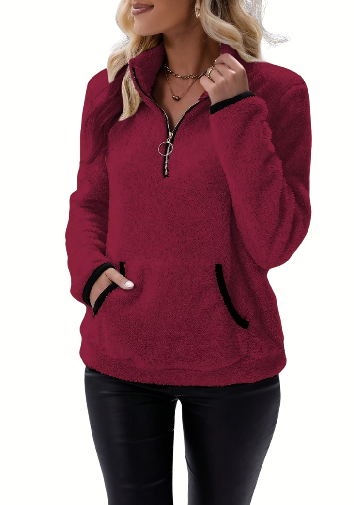 Rose | Half-zip Sweater