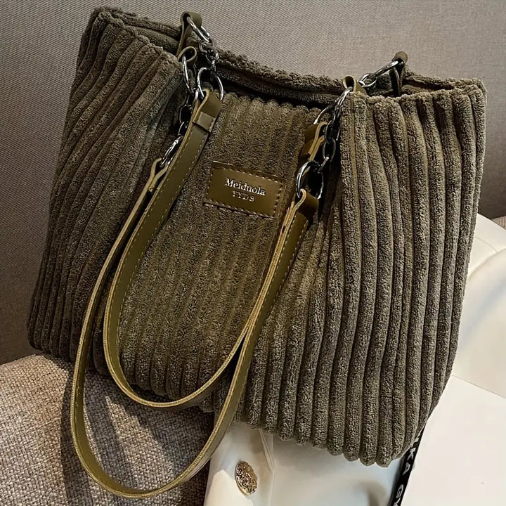 SOPHIA | Corduroy Tote Bag