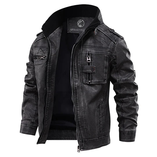 Leon - Classic Leather Jacket for Men