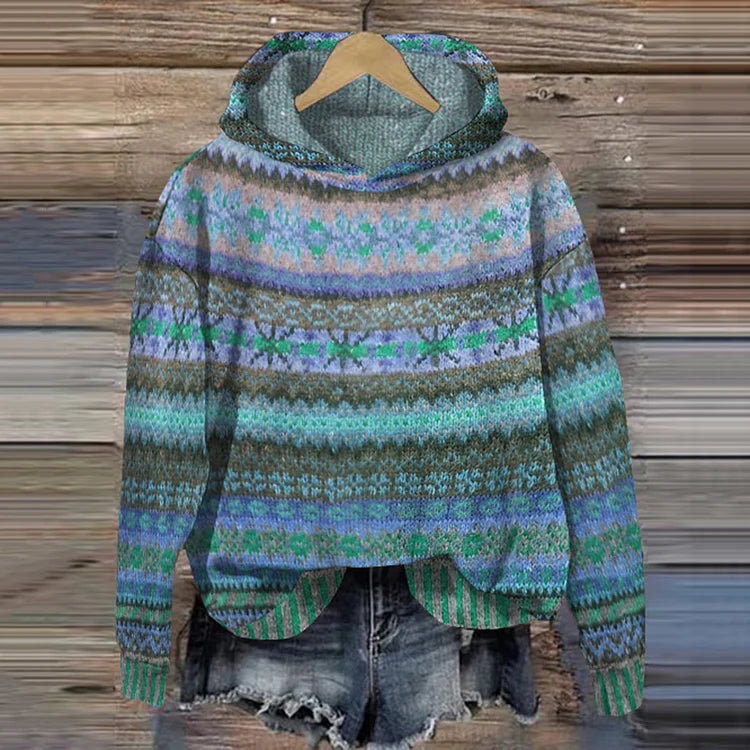 PAOLA™ | ETHNIC HOODED SWEATSHIRT