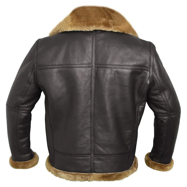 Léo™ - Vintage-Style Vegan Leather Aviator Jacket