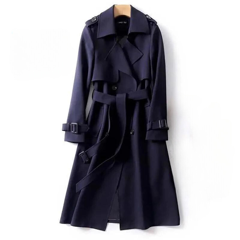 Chloe™ - Classic Cashmere Trench Coat with Belt