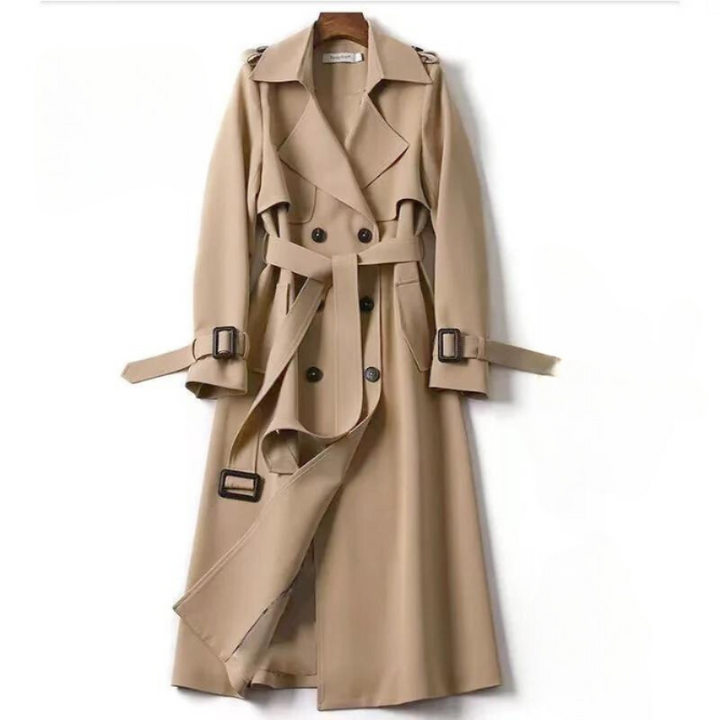 Chloe™ - Classic Cashmere Trench Coat with Belt