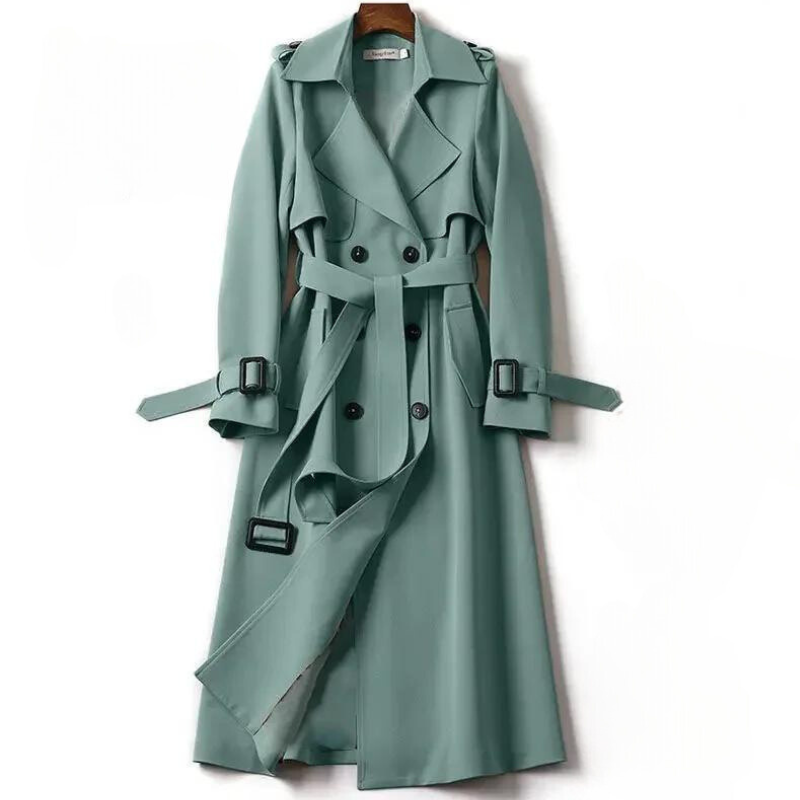 Chloe™ - Classic Cashmere Trench Coat with Belt