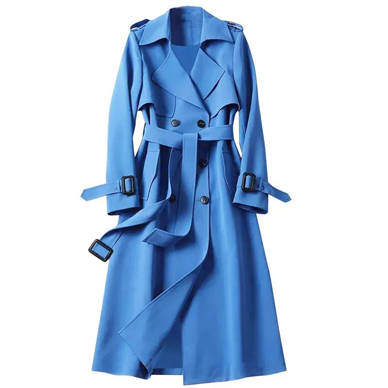 Chloe™ - Classic Cashmere Trench Coat with Belt