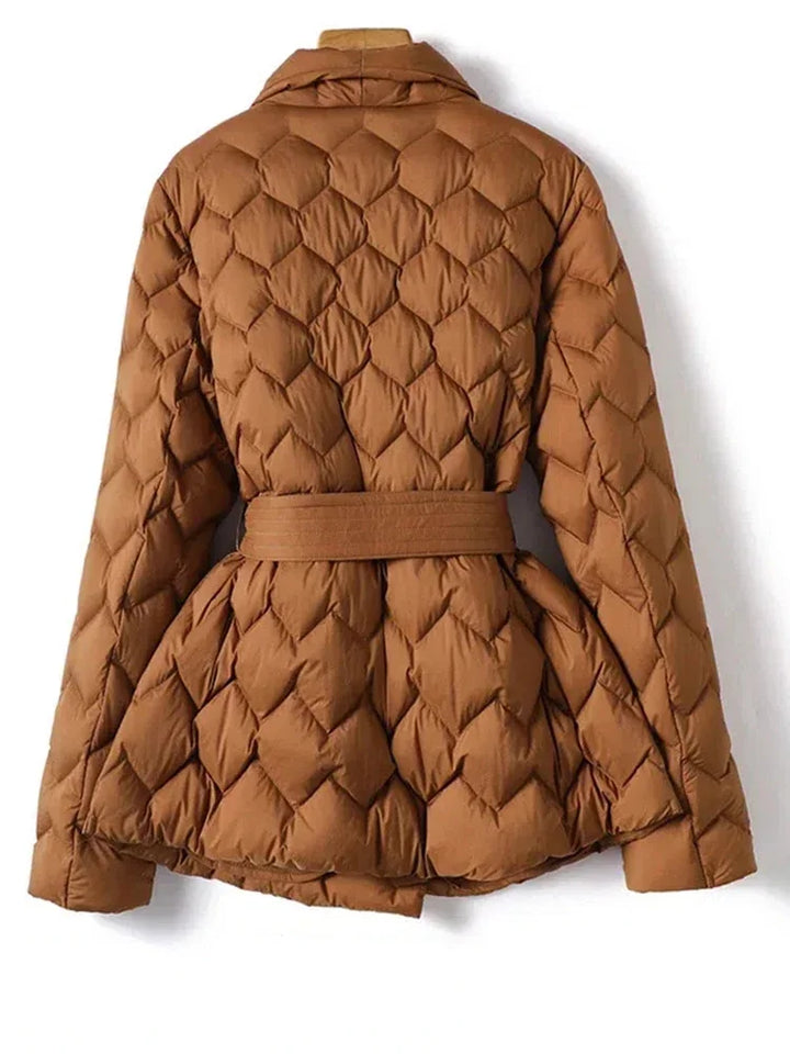 Antonella | Elegant Belted Down Coat