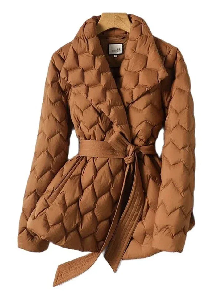 Antonella | Elegant Belted Down Coat