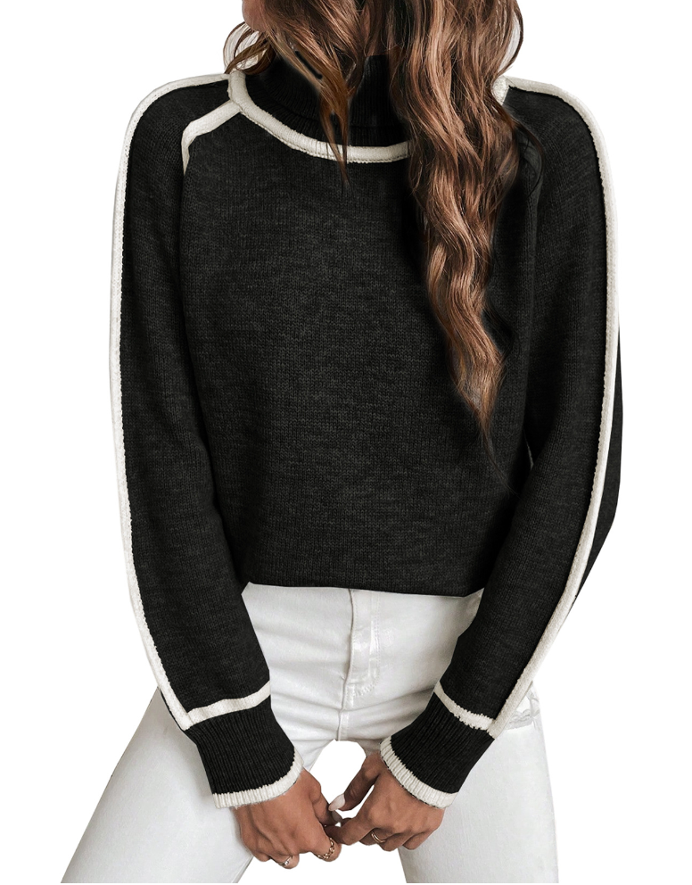 Elle - Warm Cashmere Turtleneck Sweater