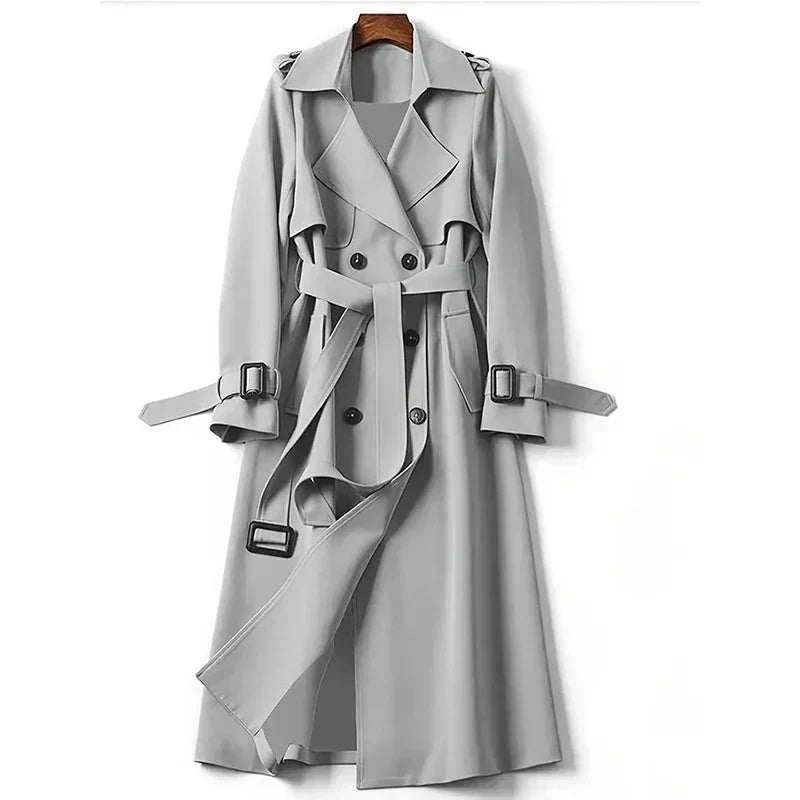 Chloe™ - Classic Cashmere Trench Coat with Belt