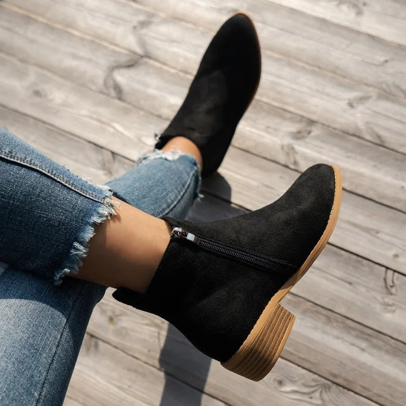 Irma | Zip-Up Ankle Boots