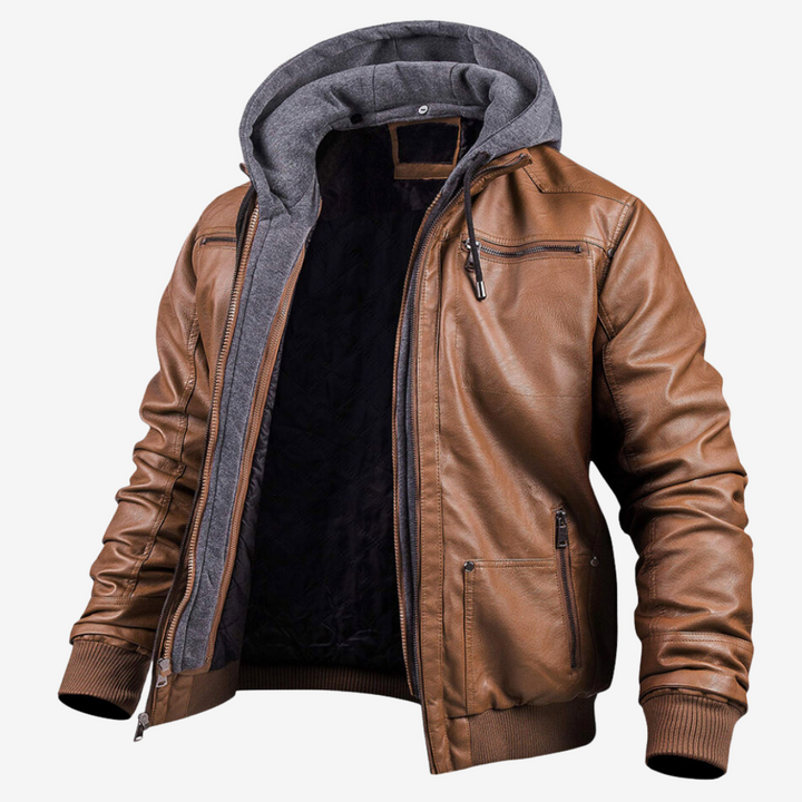 Marcus | Luxe Winter Leather Jacket