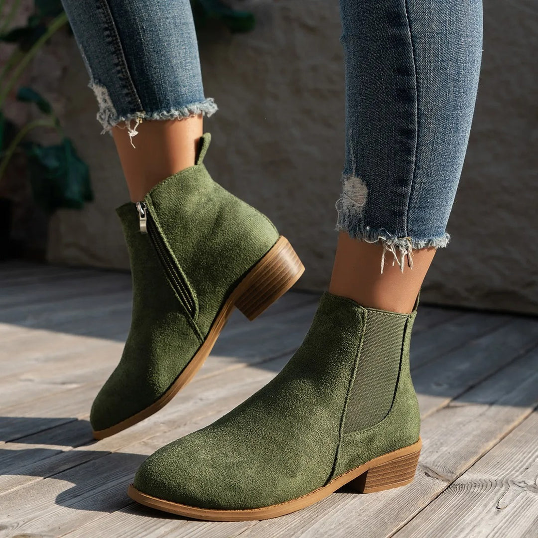 Irma | Zip-Up Ankle Boots